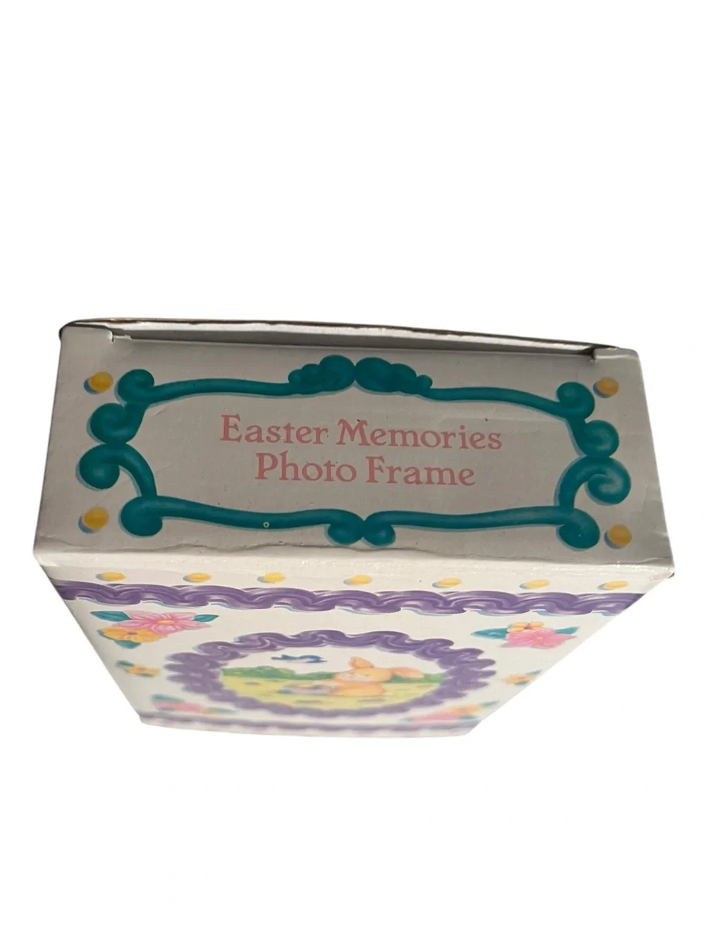 Vintage Avon 1991 Easter Memories Photo Frame Bunny Eggs‎ Spring 5.5” x 4”